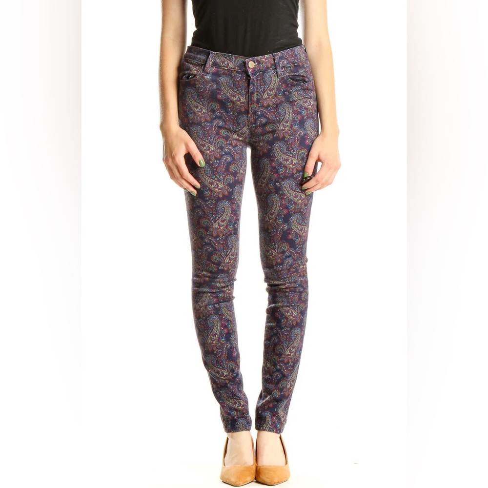 J Brand. Super Skinny Eclipse Paisley Jean. Size 26.